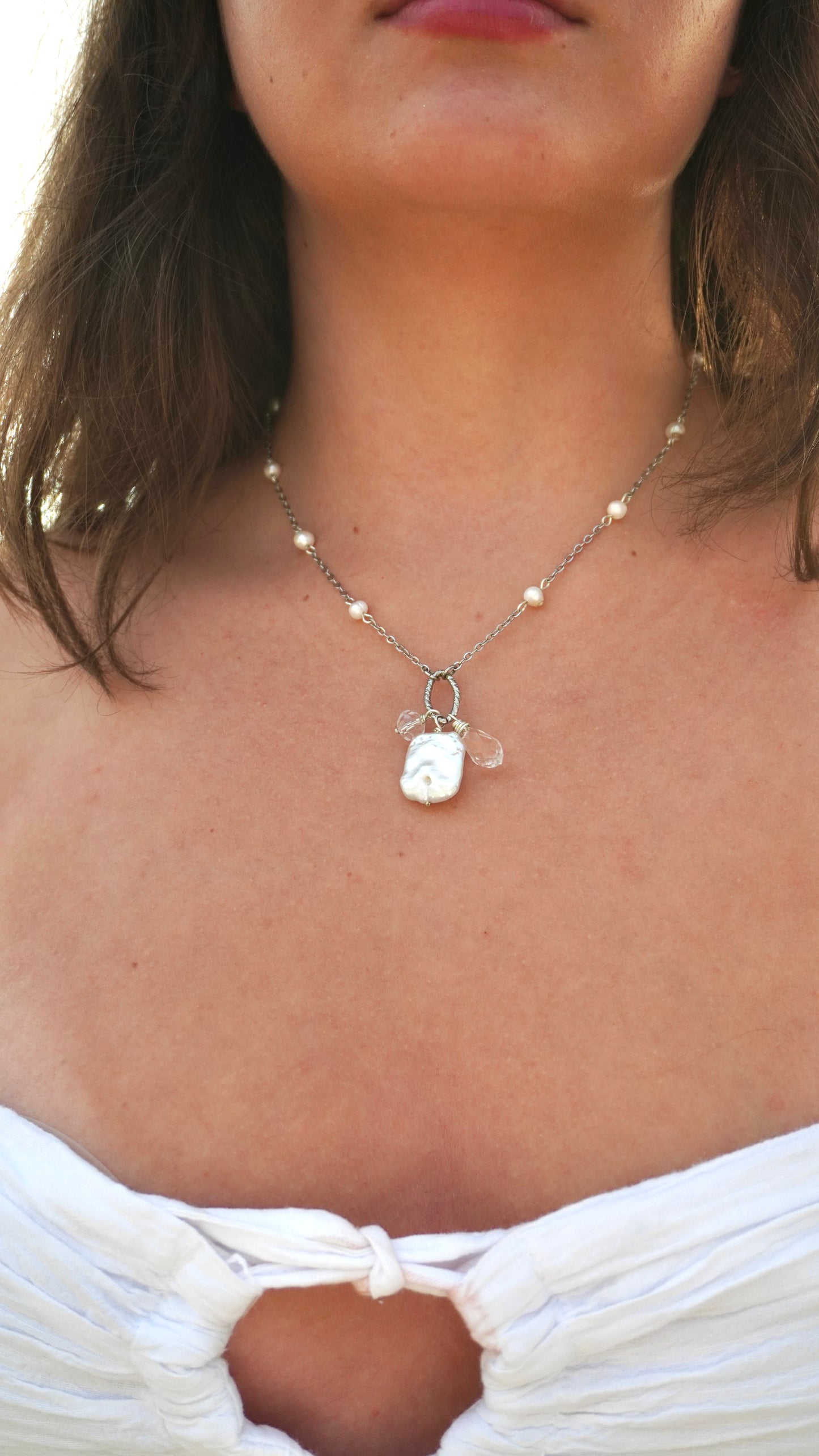 Silver Eclipse Necklace