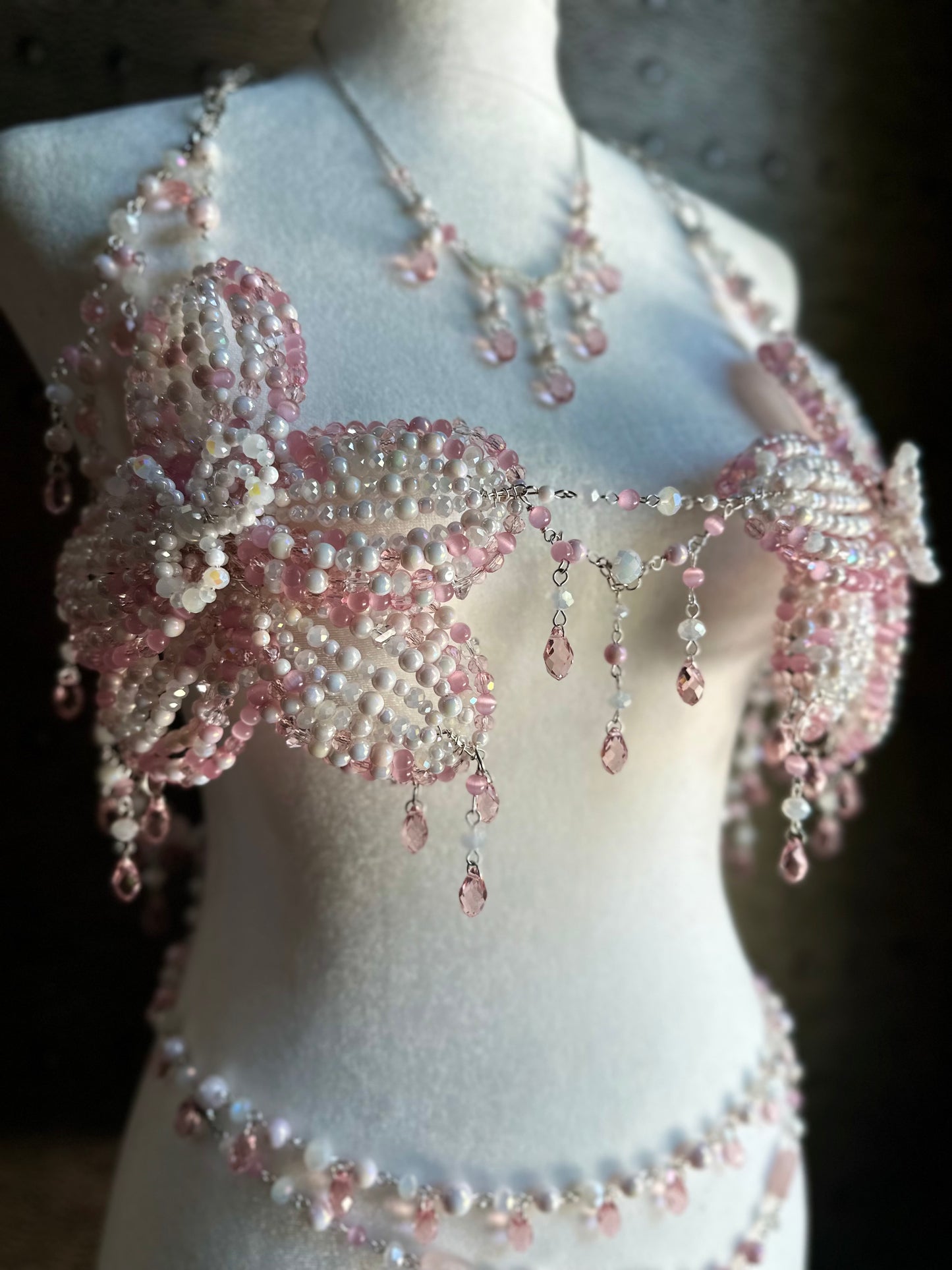 Dripping in Flowers Beaded Bralette