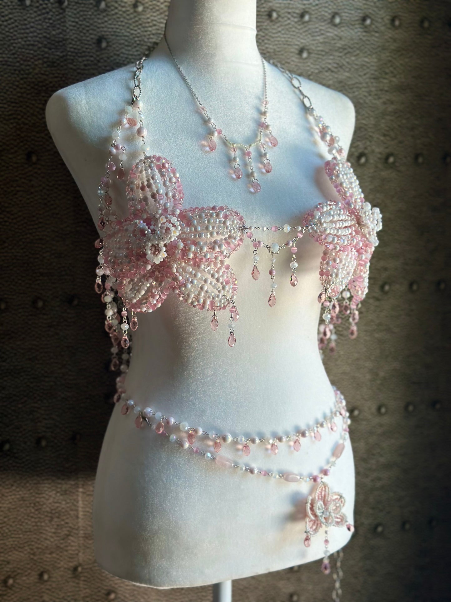 Dripping in Flowers Beaded Bralette
