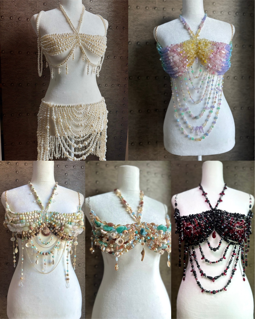 Custom Made Beaded Bralette DOWN PAYMENT