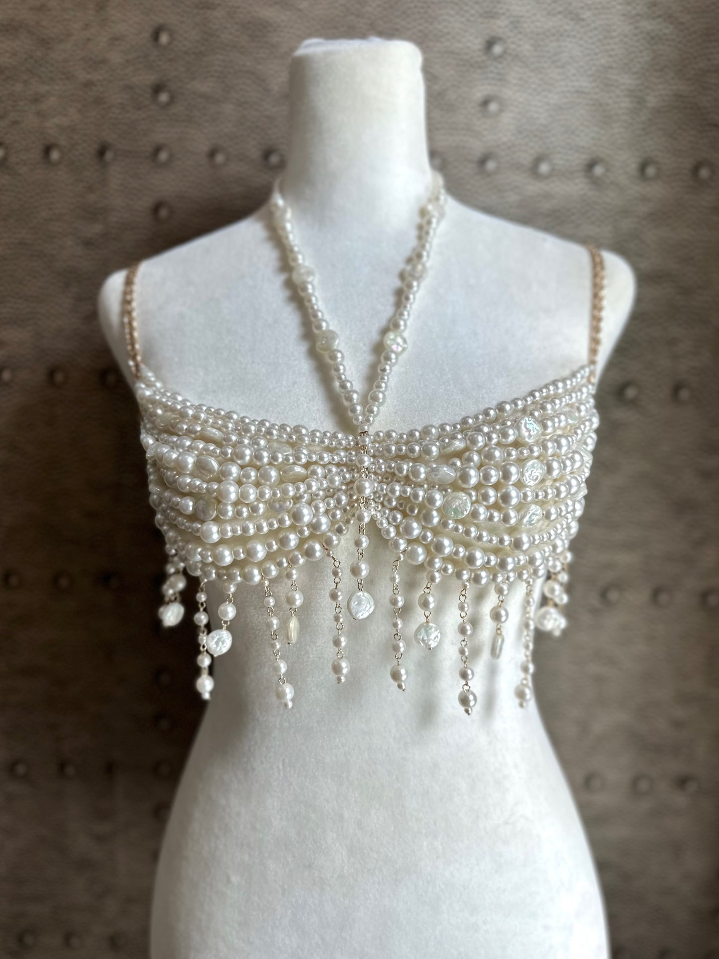 Pearl Beaded Bralette
