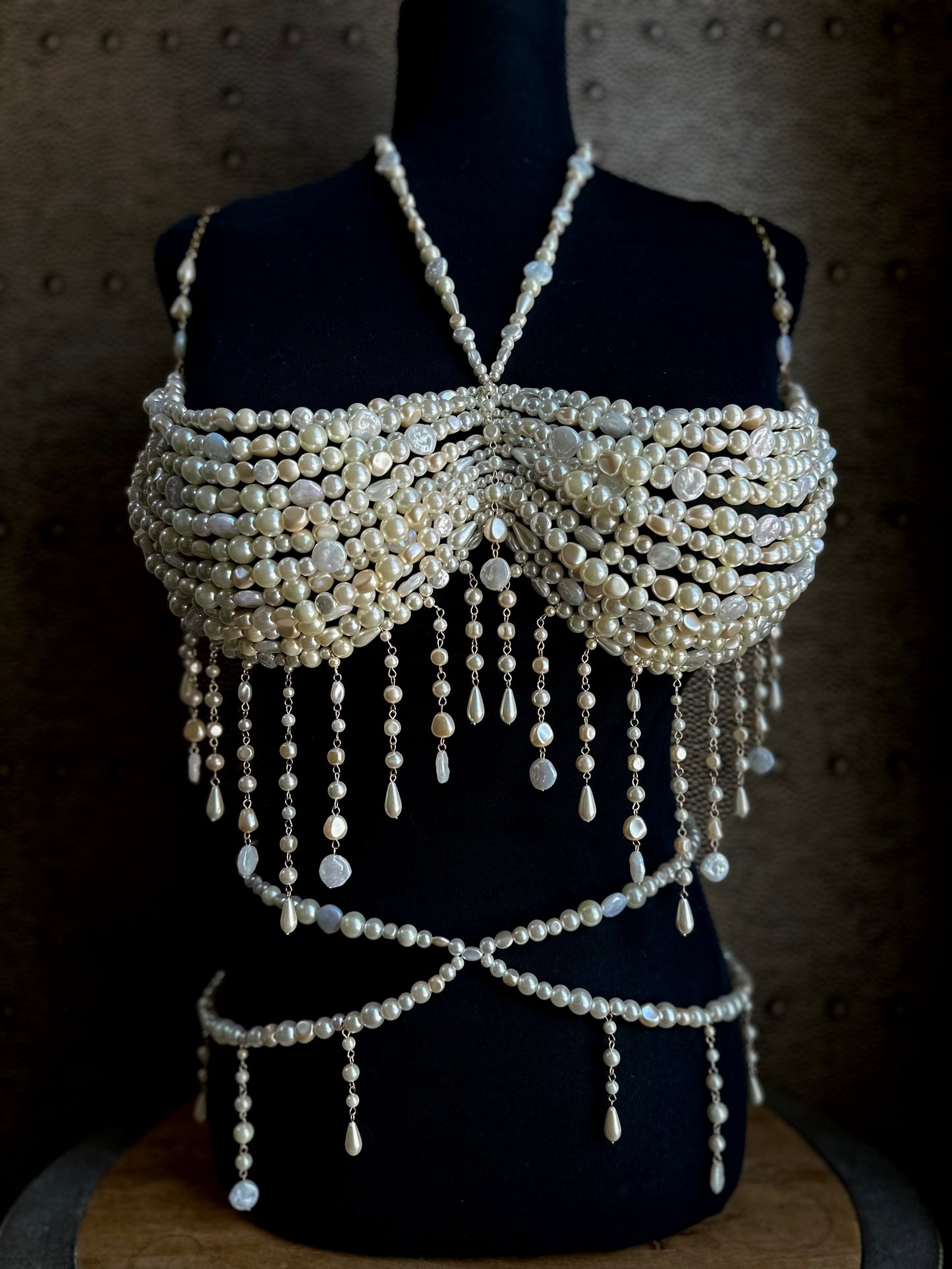 Pearl Beaded Bralette