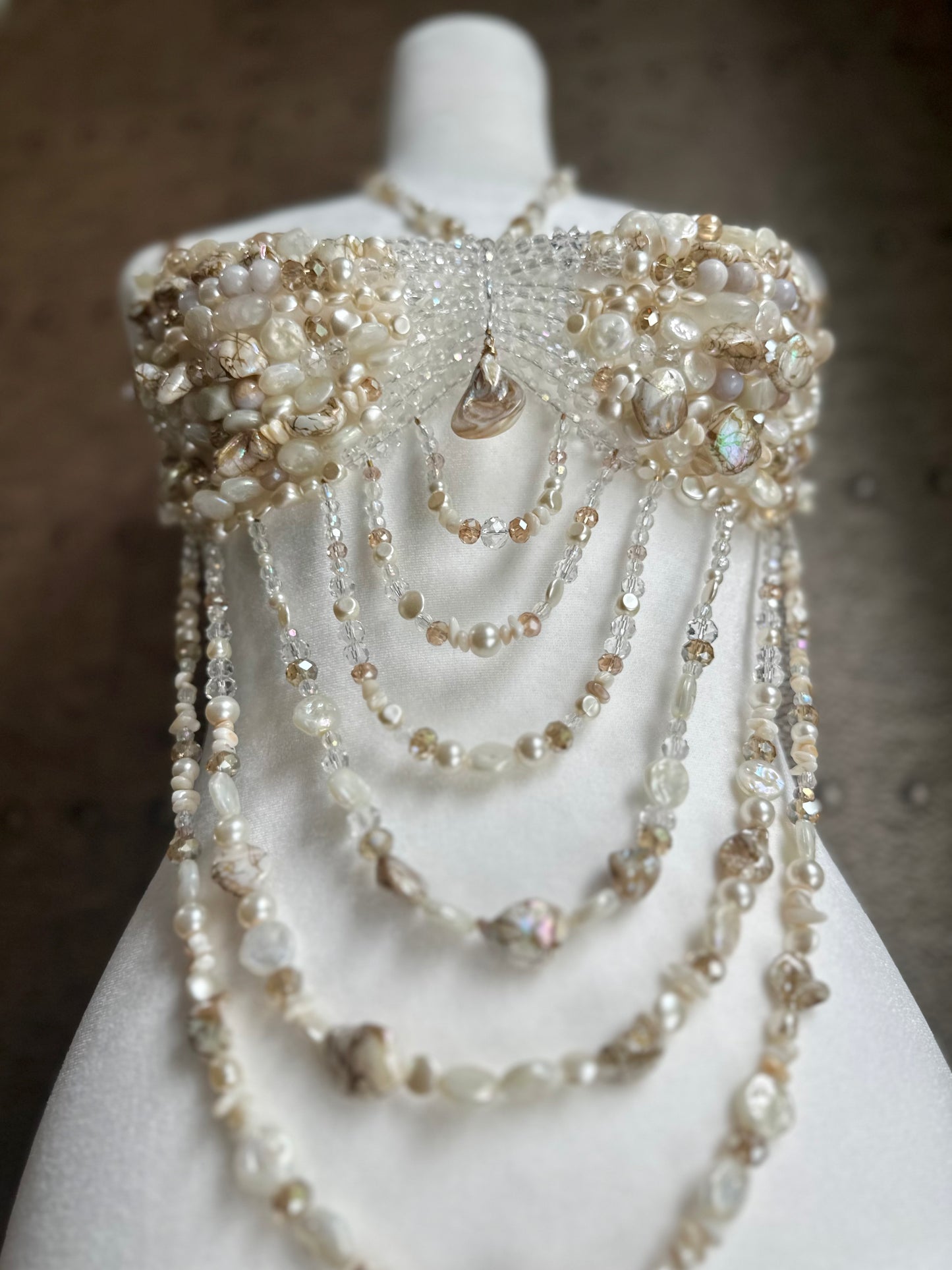 Pearlescent Beaded Bralette