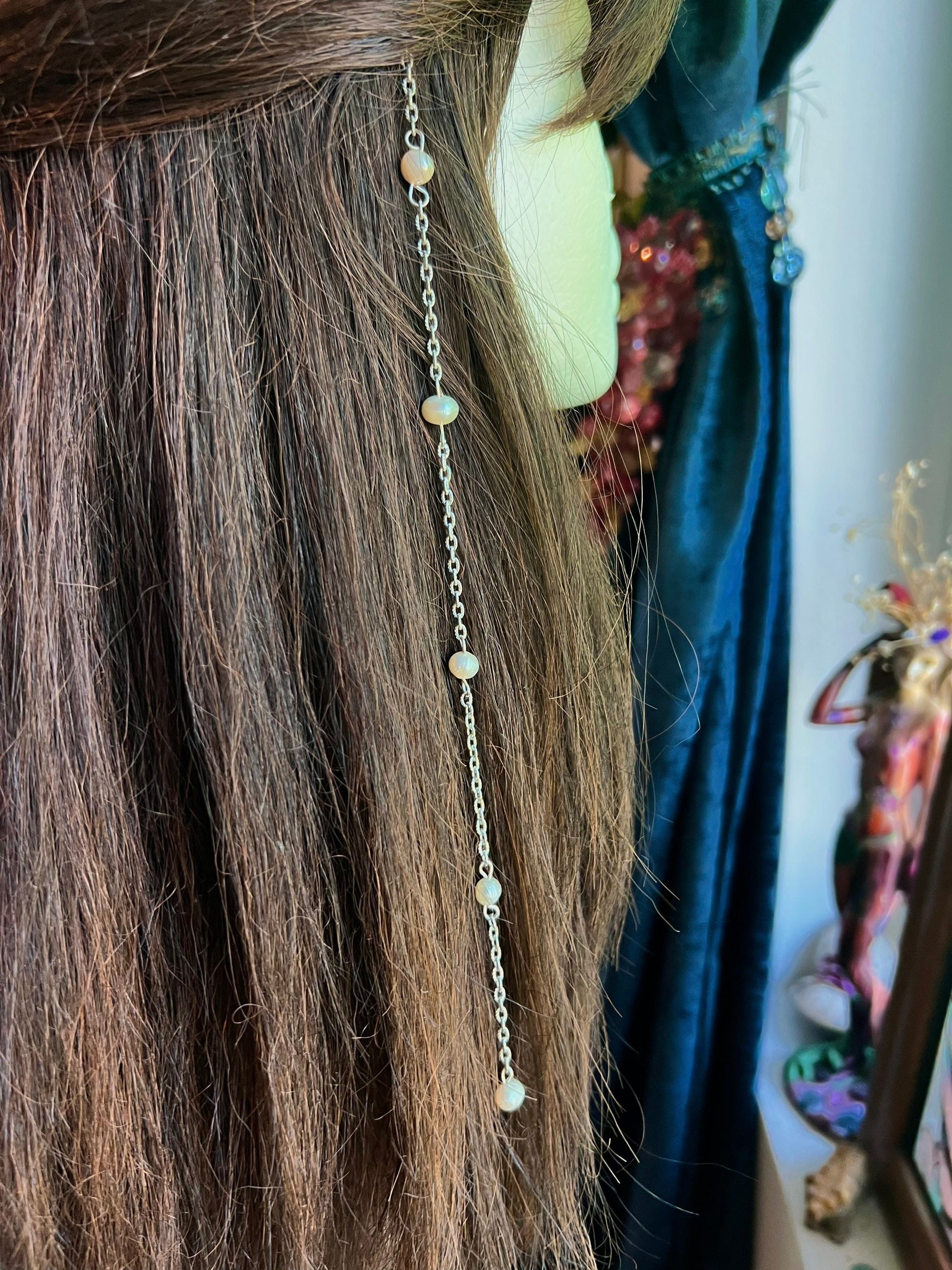 Custom Dainty Crystal Hippie Hair Bead | Crystal Hair Accessory | Hair Beads | Custom Hair Charm | Unique Hair Accessory | Hair Chain