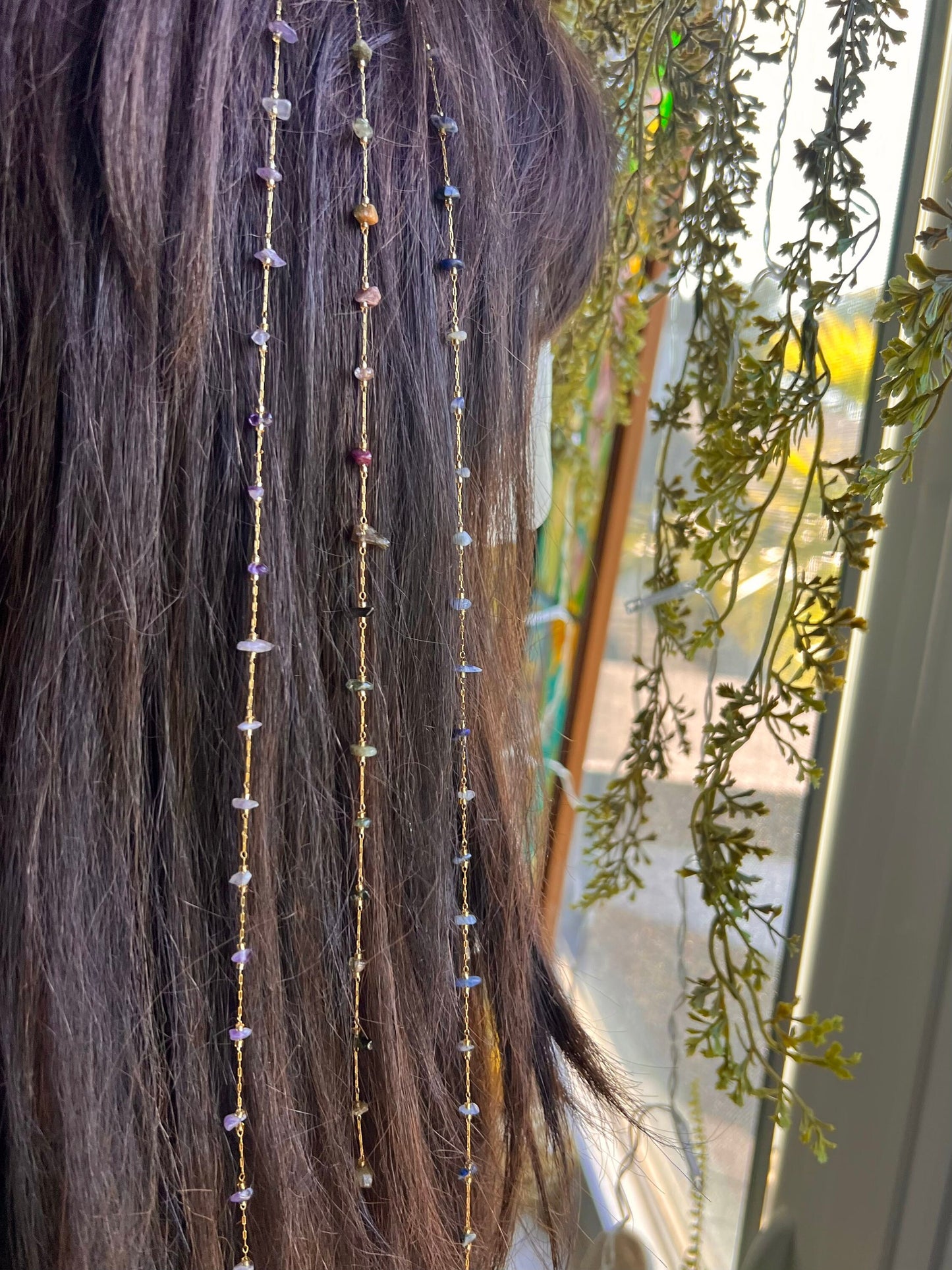 Non-Tarnishing 14K Gold Aura Hippie Hair Bead | Dainty Unique Hair Accessory | Gift for Her | Clip in Hair Beads | Minimalist Jewlery