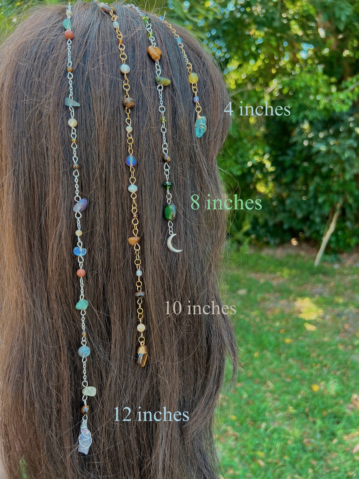 Create Your Own Crystal Hippie Hair Beads | Crystal Hair Accessories | Custom Boho Jewelry | Hair Charms | Crystal Hair Jewels | Gold/Silver