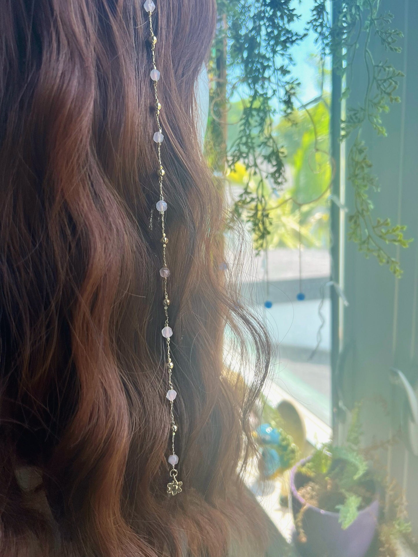 Spring Fairy Hippie Hair Beads | Create Your Own Crystal Hair Jewelry | Hippie Hair Accessories | Crystal Hair Charms | Custom Hair Chain