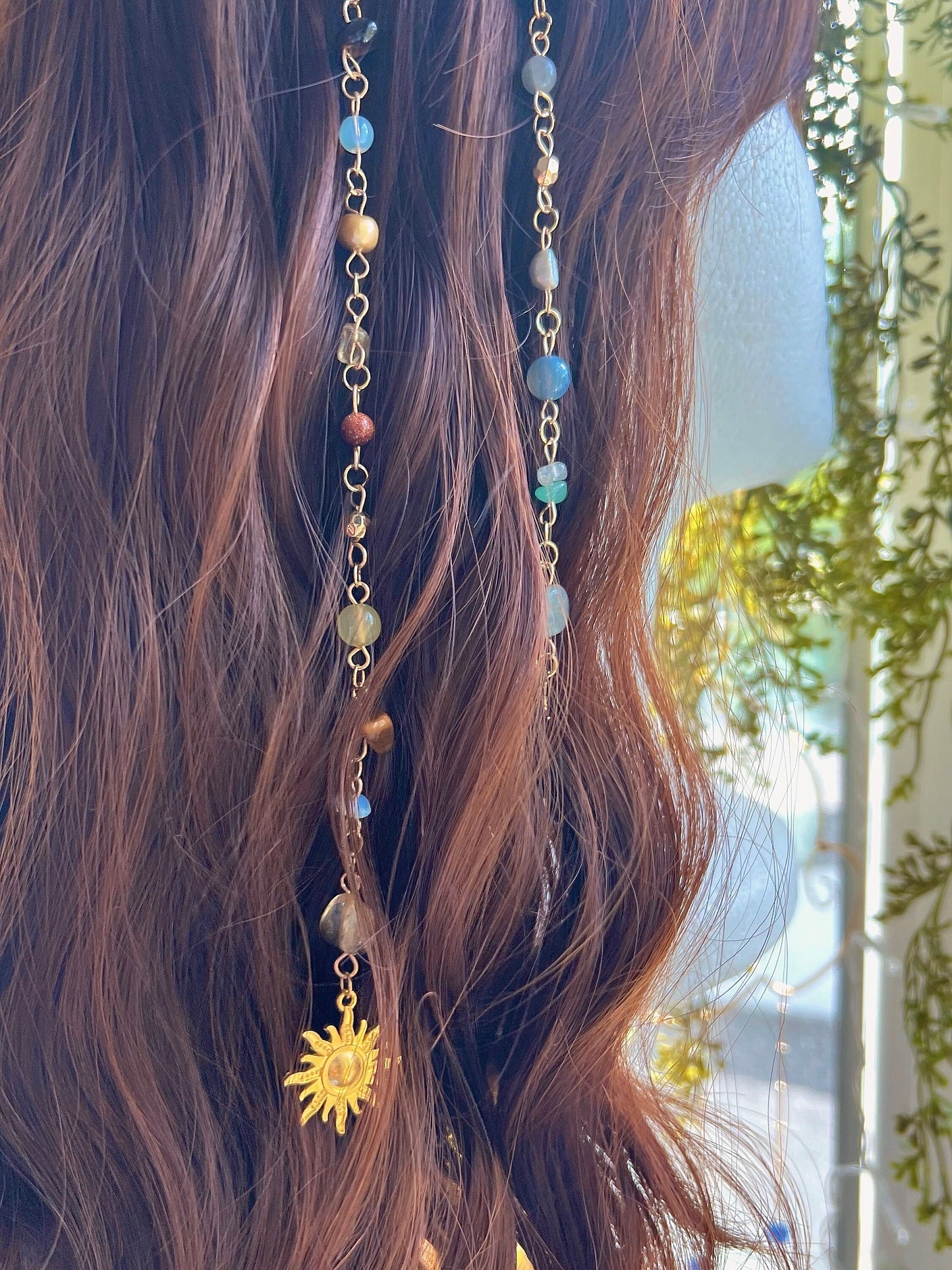 Celestial Sun and Moon Hippie Hair Bead | Celestial Lover Hair Beads Accessory | Sun and Moon Unique Matching Accessory | Bestfriends Gift