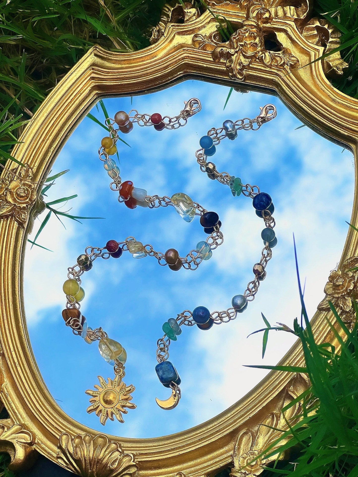 Celestial Sun and Moon Hippie Hair Bead | Celestial Lover Hair Beads Accessory | Sun and Moon Unique Matching Accessory | Bestfriends Gift