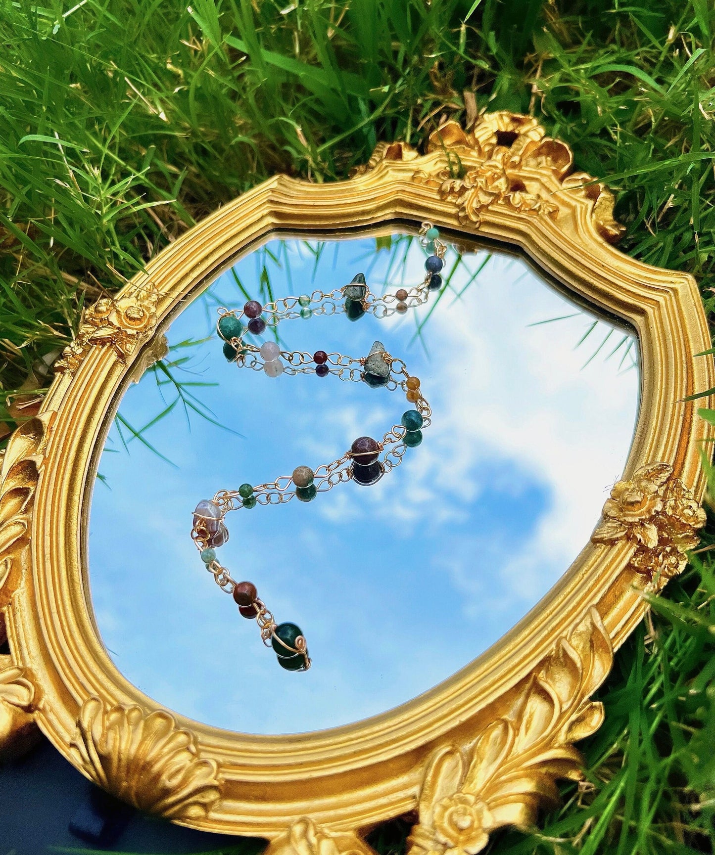 Mother Nature Hippie Hair Bead | Nature Hair Accessory | Hair Beads | Goddess Hair Charm | Earth Inspired Hair Accessory | Hair Chain