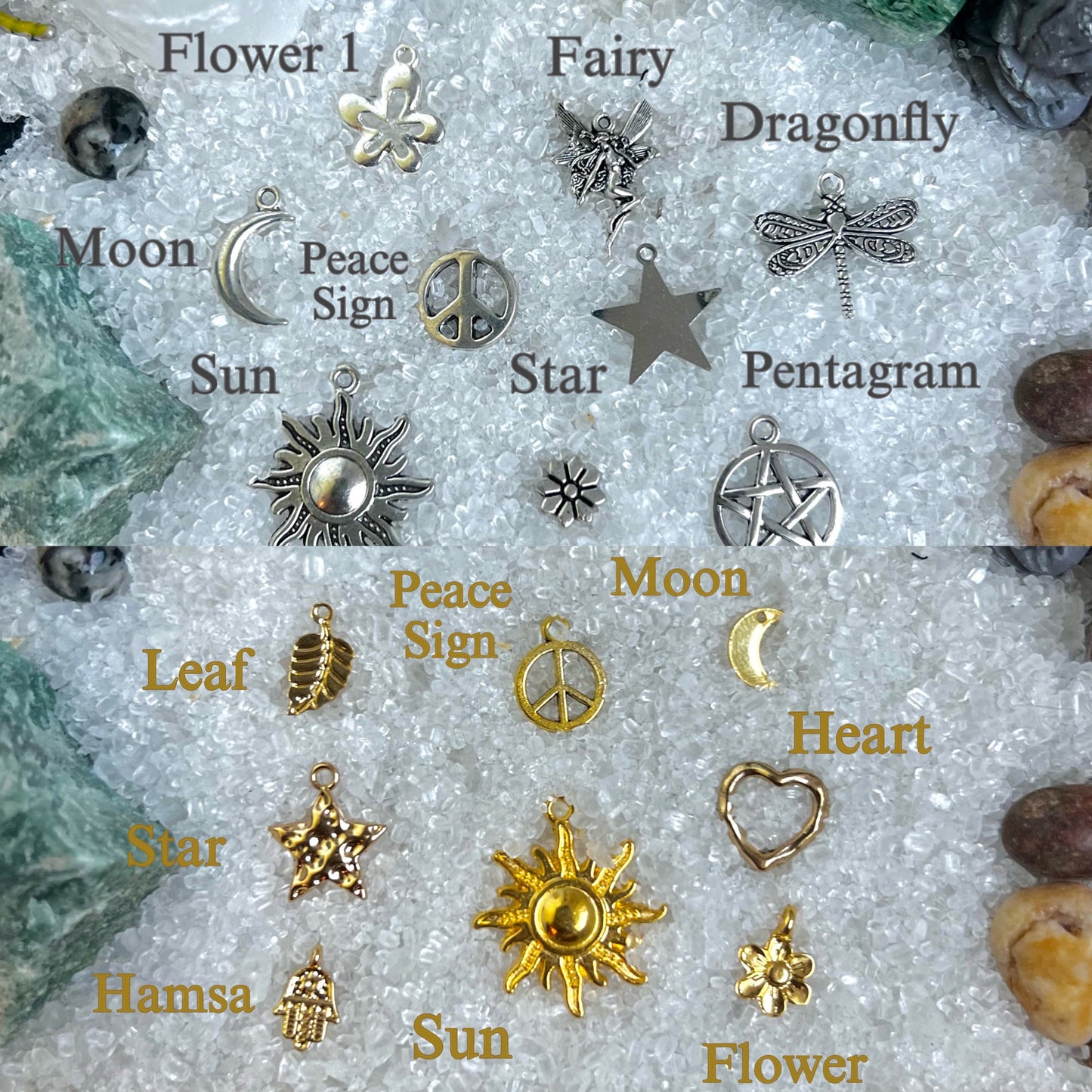 Create Your Own Crystal Hippie Hair Beads | Crystal Hair Accessories | Custom Boho Jewelry | Hair Charms | Crystal Hair Jewels | Gold/Silver