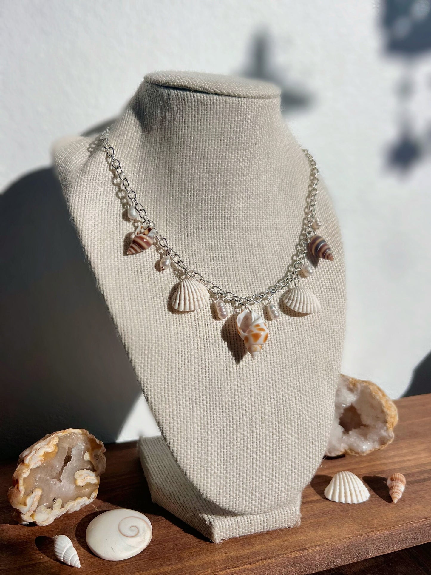 Seashell Escape Necklace | Siren Jewelry | Seashell Mermaid Core Necklace | Gold/Silver Dainty Shell Jewelry | Unique Boho Shell Necklace