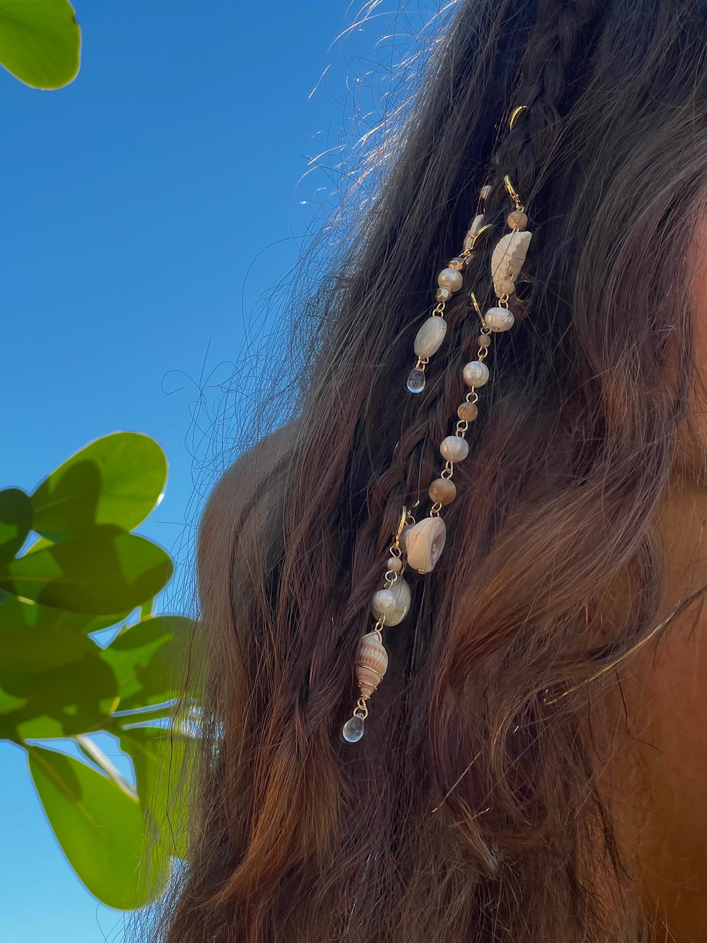 Seashell Hair Charms | Shell Hair Jewelry | Mermaid Aesthetic Hair | Ocean Themed Jewelry | Shell Hair Accessories | Mermaid Hair Charms