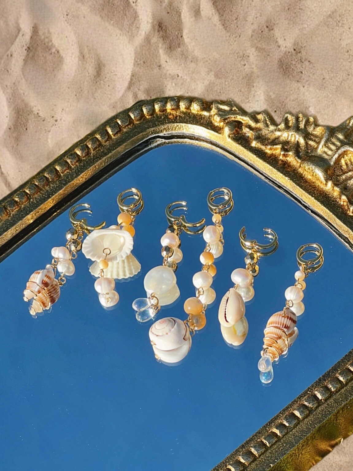 Seashell Hair Charms | Shell Hair Jewelry | Mermaid Aesthetic Hair | Ocean Themed Jewelry | Shell Hair Accessories | Mermaid Hair Charms