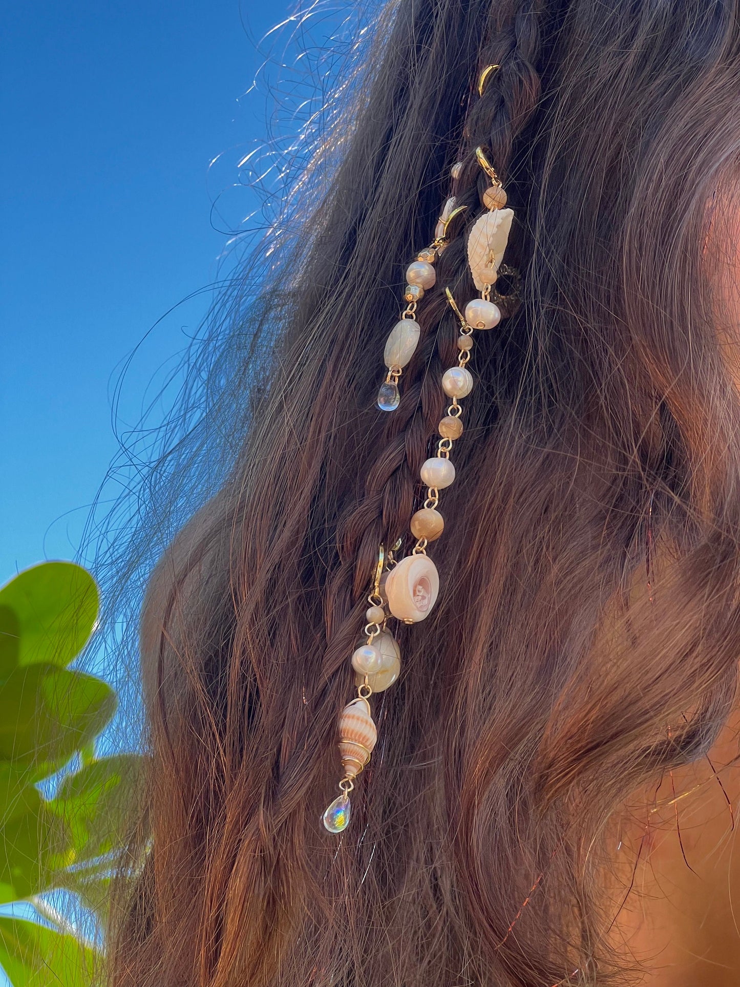 Seashell Hair Charms | Shell Hair Jewelry | Mermaid Aesthetic Hair | Ocean Themed Jewelry | Shell Hair Accessories | Mermaid Hair Charms