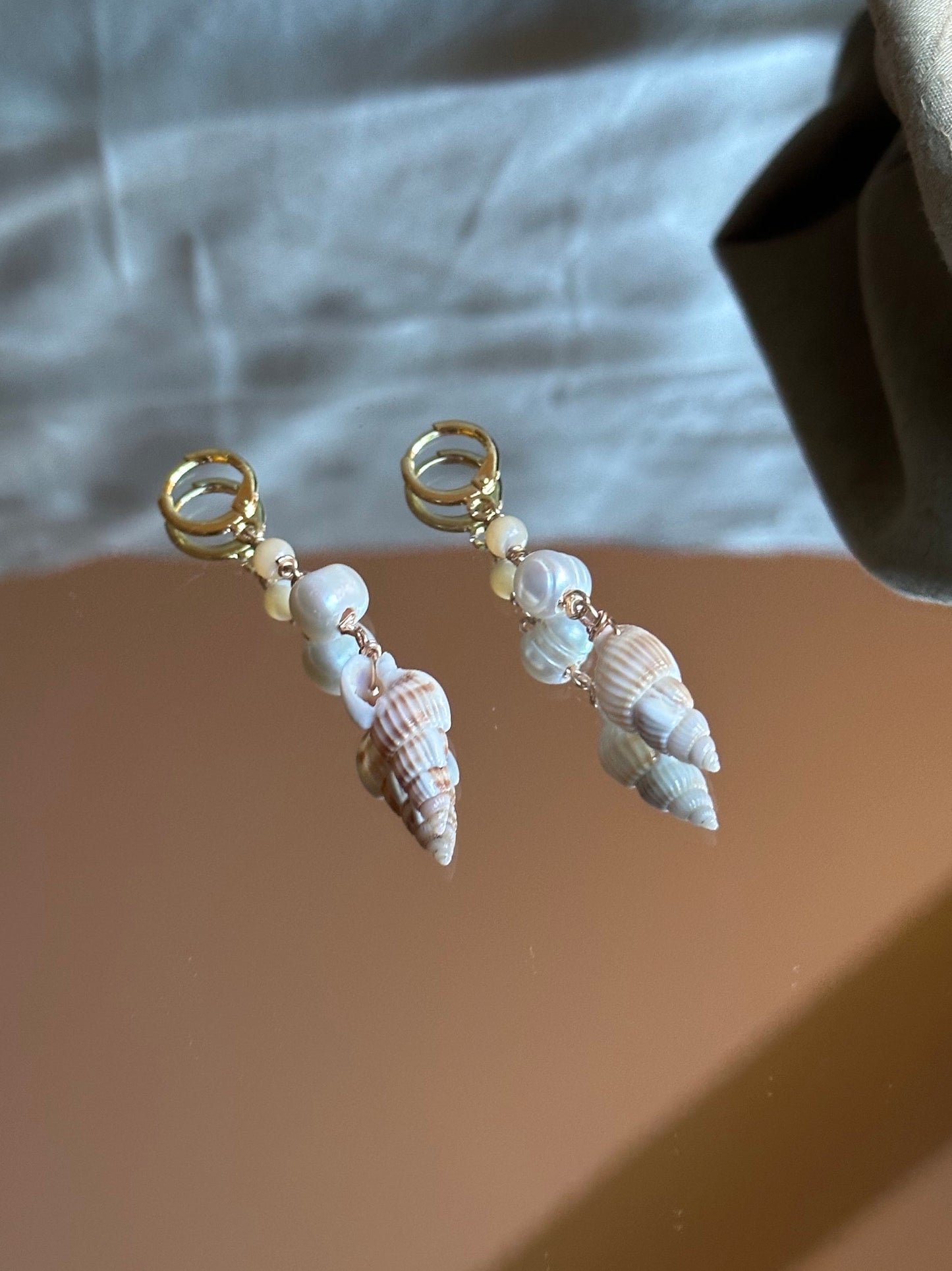 Pearl Dangle Crystal Earrings | Custom Crystal Earrings | Gold/Silver Hippie Crystal Earrings l Pearl Dangly Earrings