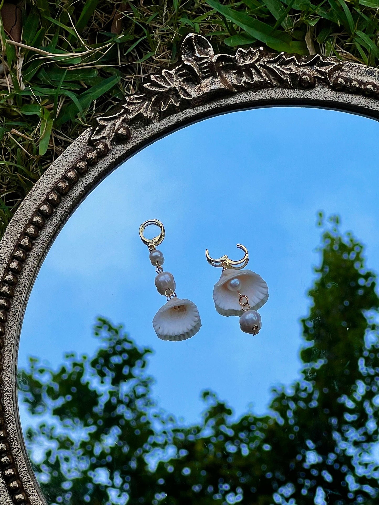 Seashell Mismatch Hair Charms | Pearl and Shell Earrings | Mermaid Aesthetic | Ocean Themed | Shell Hair Accessories | Mermaid Hair Charms