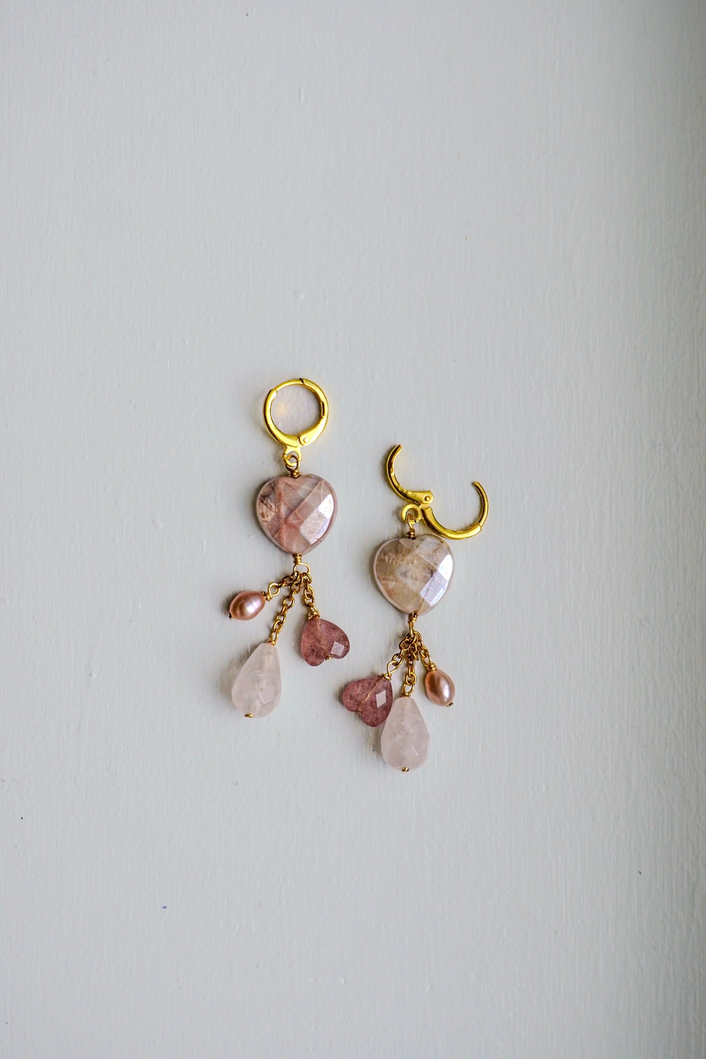 Hearts Embrace Tourmaline Earrings