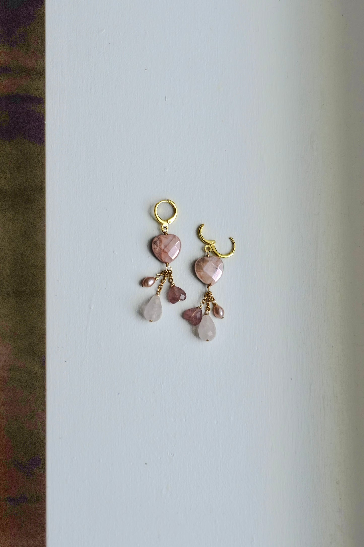 Hearts Embrace Tourmaline Earrings