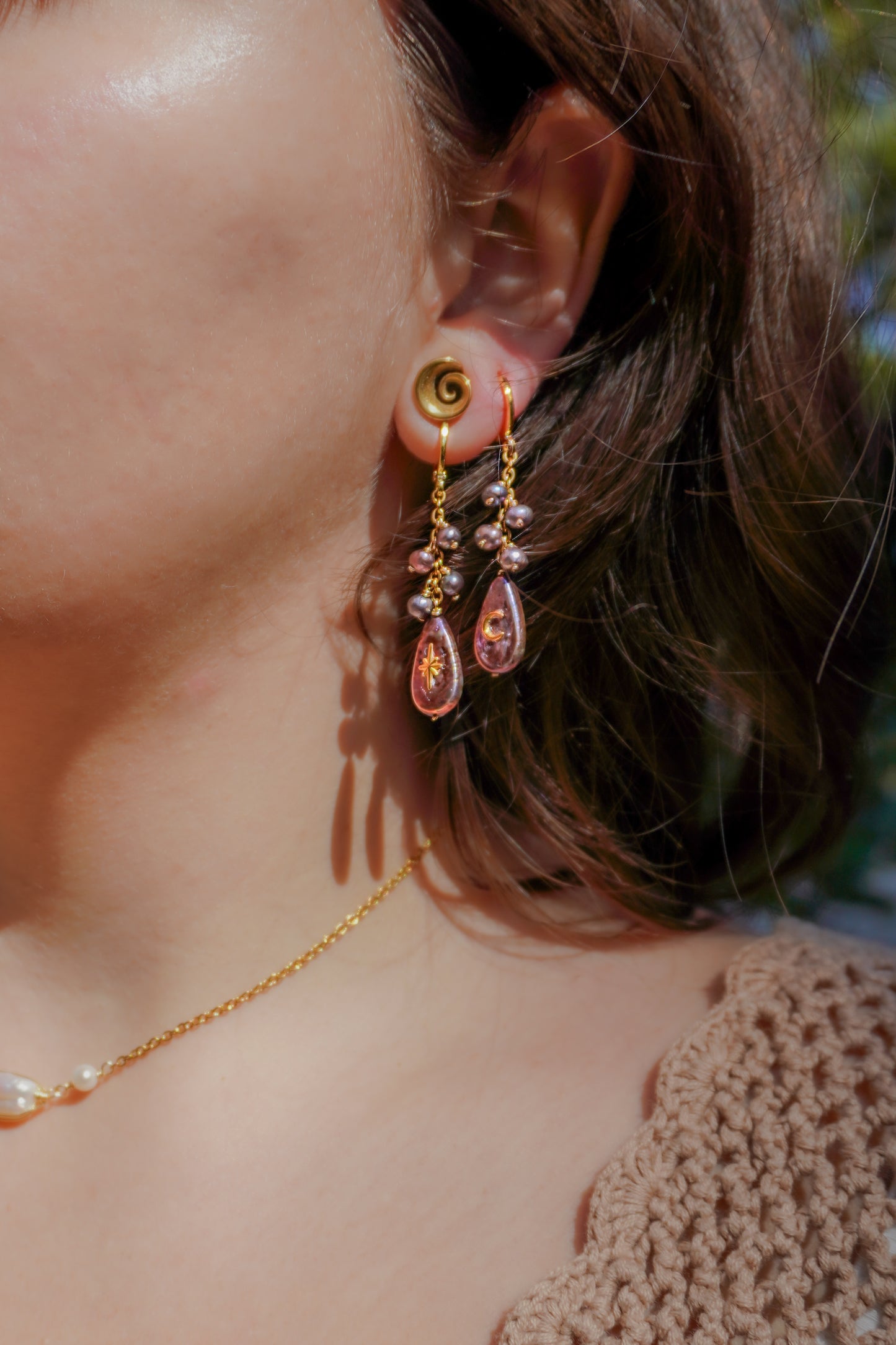 Morning Star Pearl Earrings