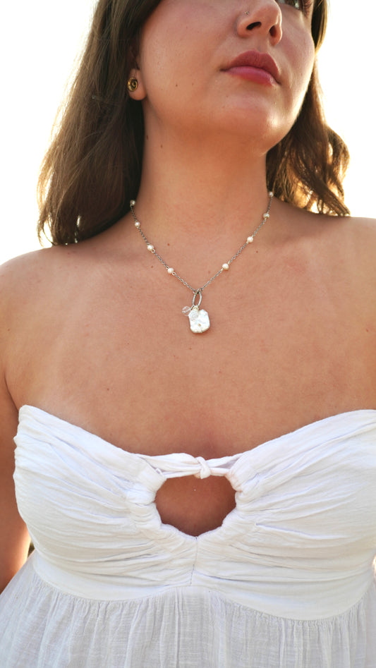Silver Eclipse Necklace