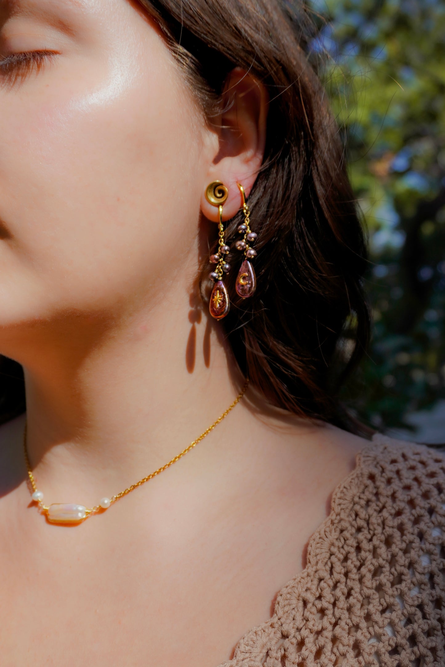 Morning Star Pearl Earrings