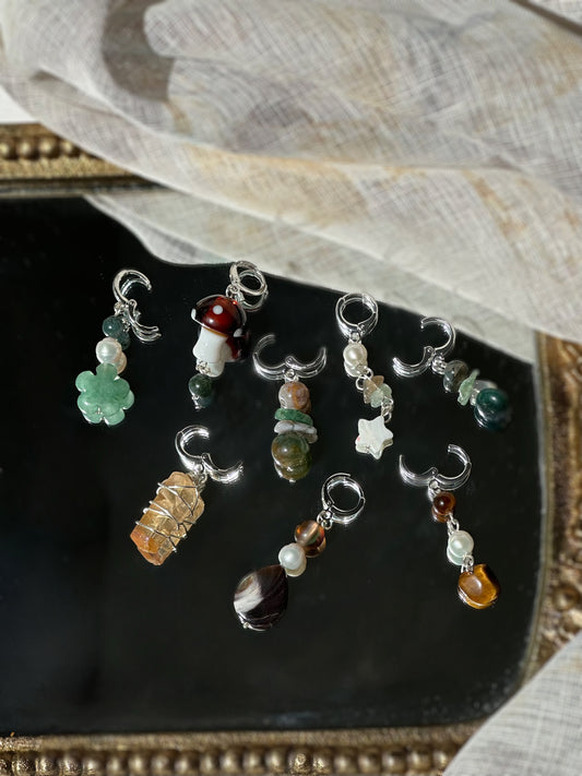 Mushroom Hair Charms