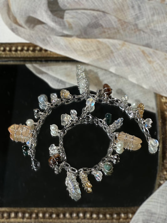 Holistic Crystal Charm Bracelet