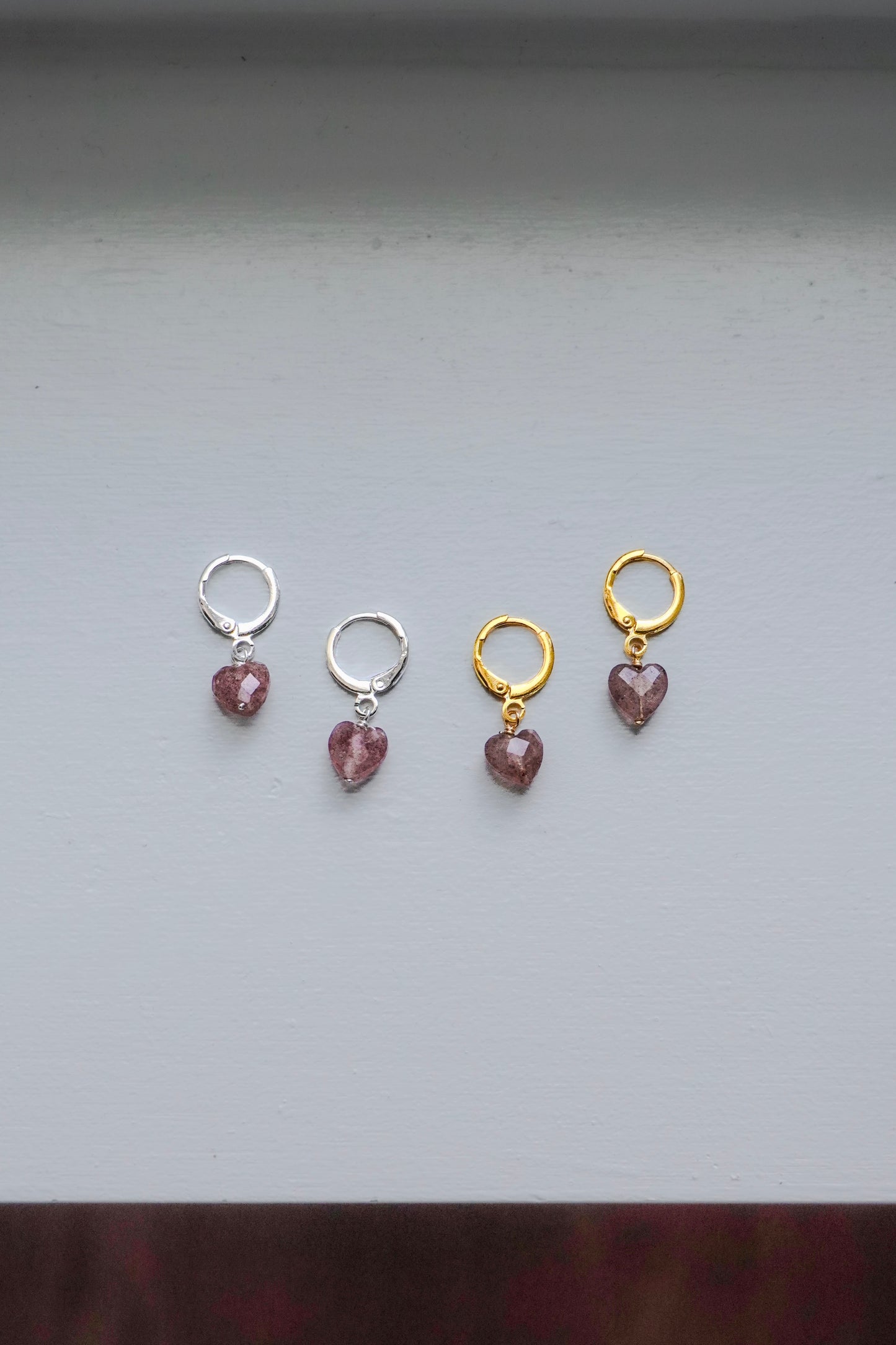 Little Heart Tourmaline Earrings