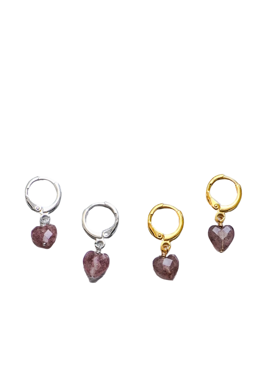 Little Heart Tourmaline Earrings
