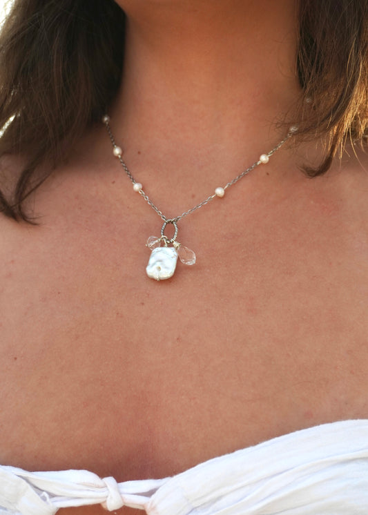 Silver Eclipse Necklace