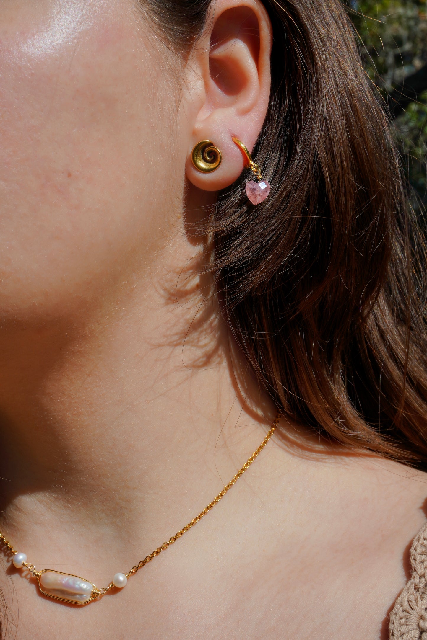 Little Heart Tourmaline Earrings