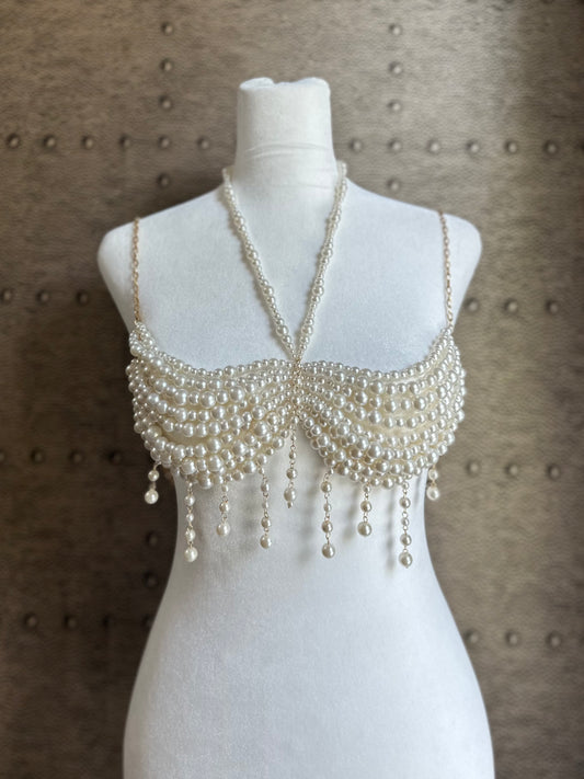 Pearl Beaded Bralette
