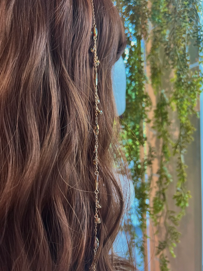 Brown Czech Glass Hippie Hair Bead