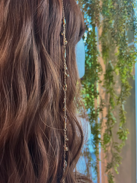 Brown Czech Glass Hippie Hair Bead
