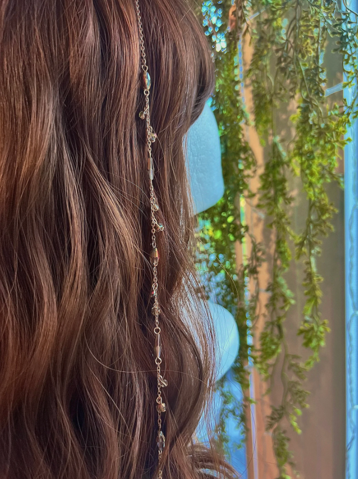 Brown Czech Glass Hippie Hair Bead