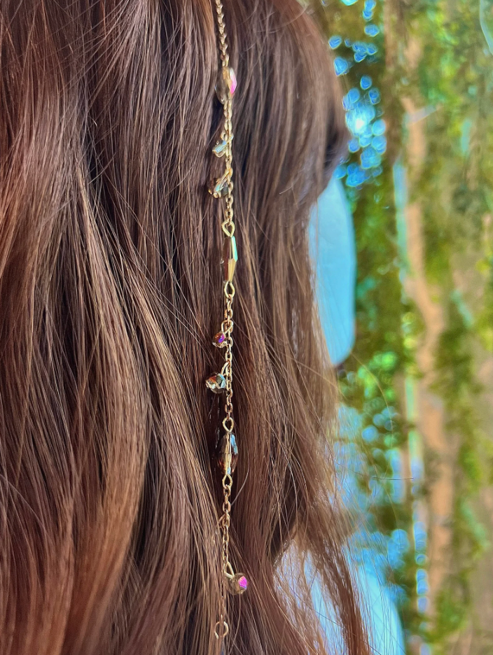 Brown Czech Glass Hippie Hair Bead