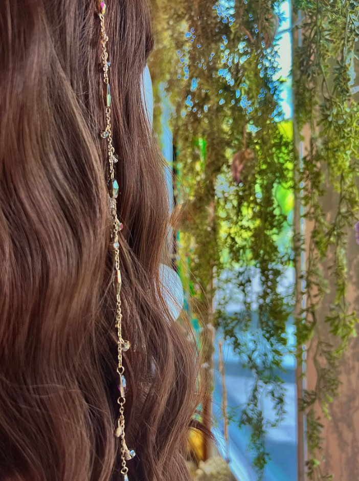 Brown Czech Glass Hippie Hair Bead