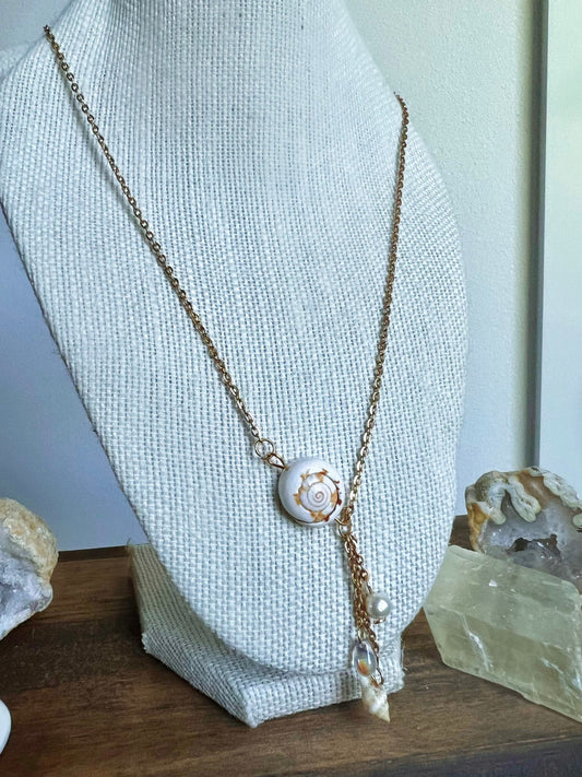 Dainty Gisella Necklace | Siren Jewelry | Seashell Mermaid Core Necklace | Gold/Silver Dainty Shell Jewelry | Unique Boho Shell Necklace