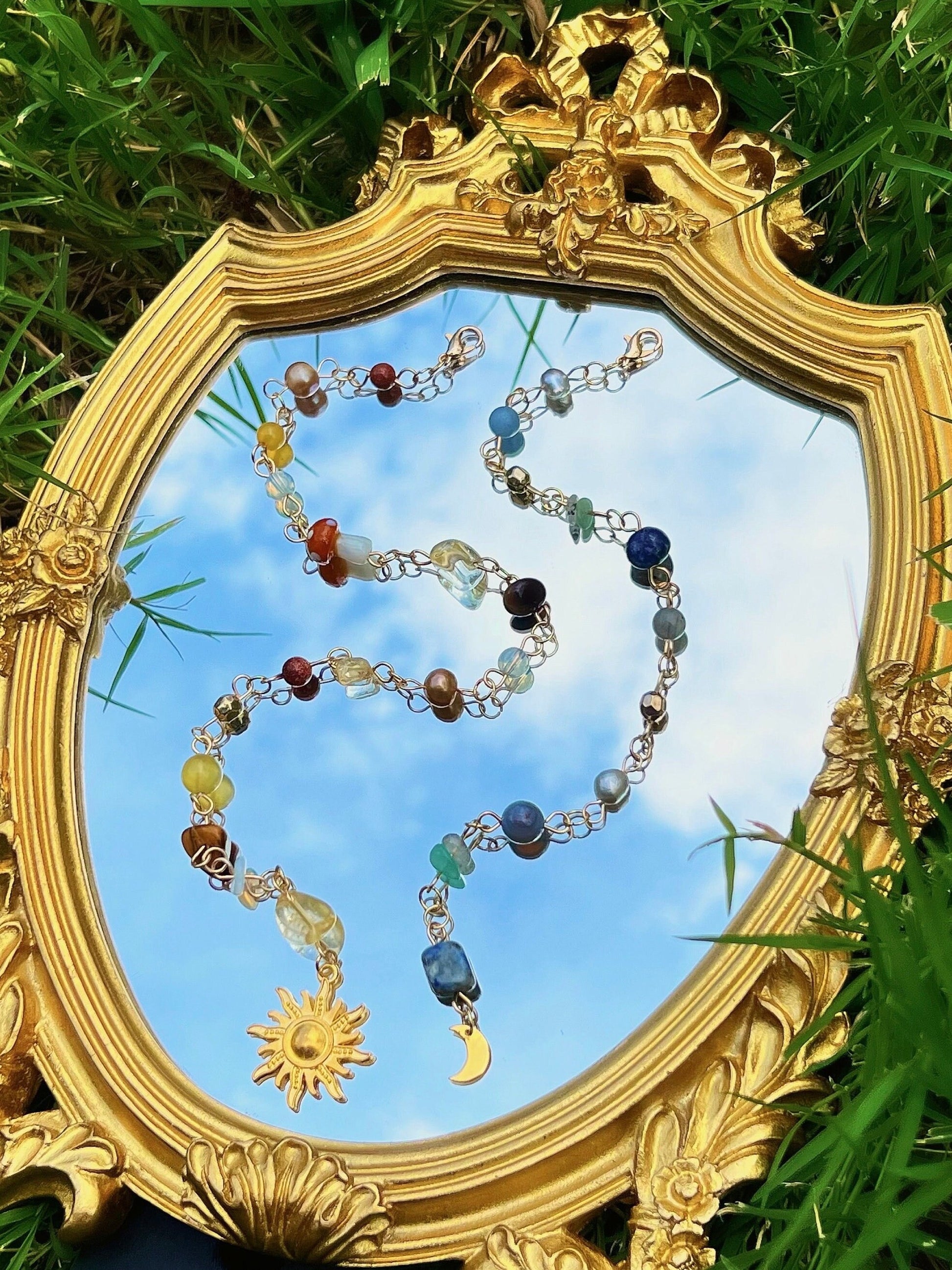 Celestial Sun and Moon Hippie Hair Bead | Celestial Lover Hair Beads Accessory | Sun and Moon Unique Matching Accessory | Bestfriends Gift