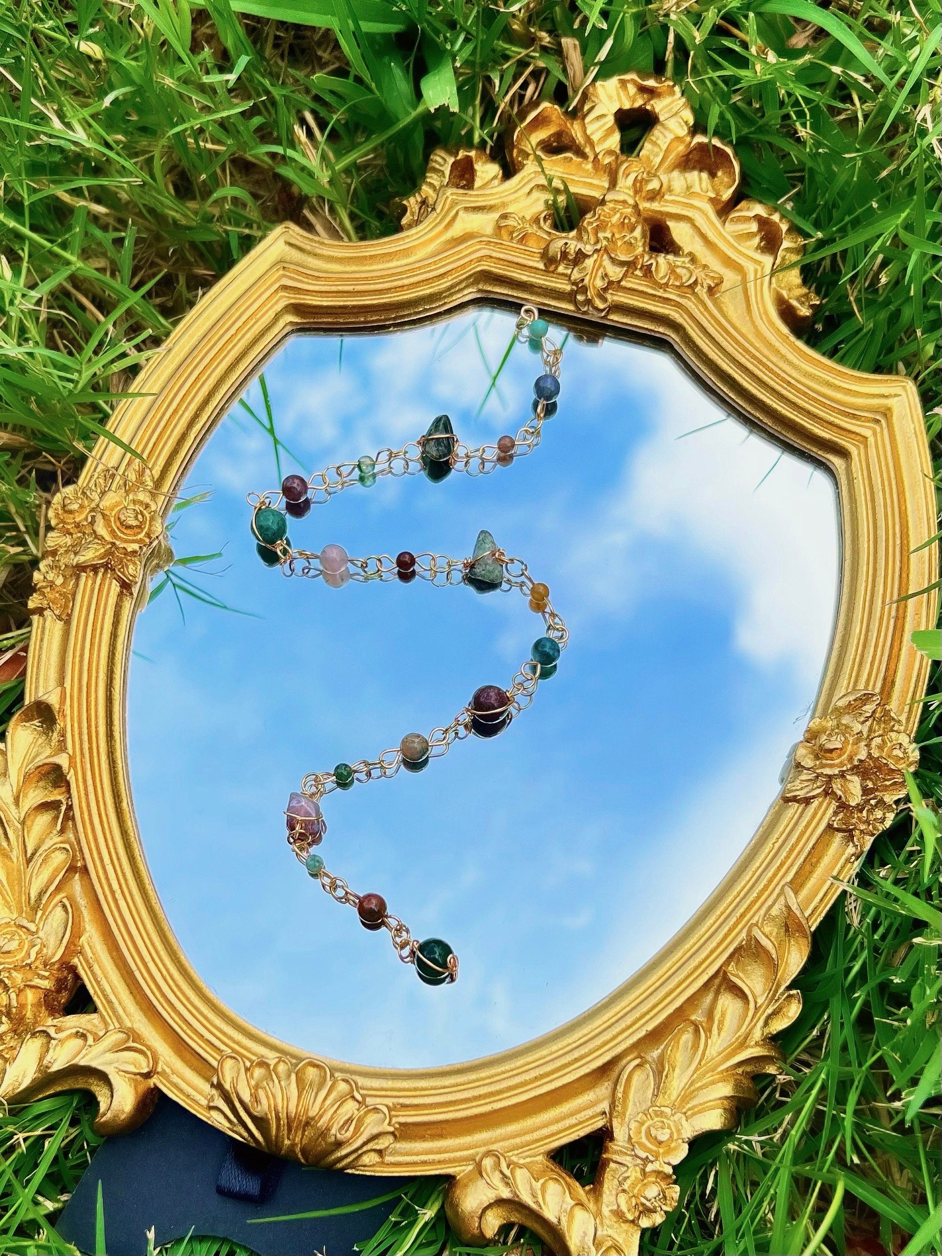 Mother Nature Hippie Hair Bead | Nature Hair Accessory | Hair Beads | Goddess Hair Charm | Earth Inspired Hair Accessory | Hair Chain