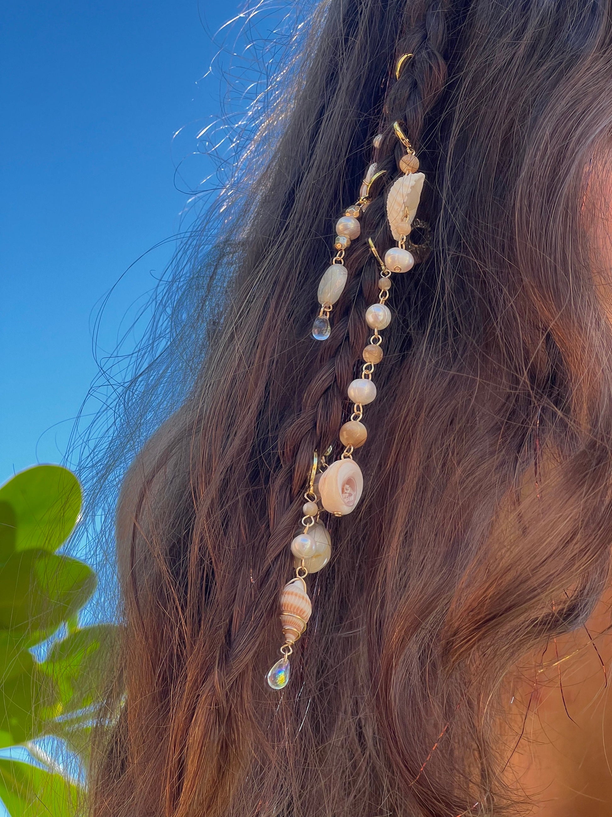 Seashell Hair Charms | Shell Hair Jewelry | Mermaid Aesthetic Hair | Ocean Themed Jewelry | Shell Hair Accessories | Mermaid Hair Charms