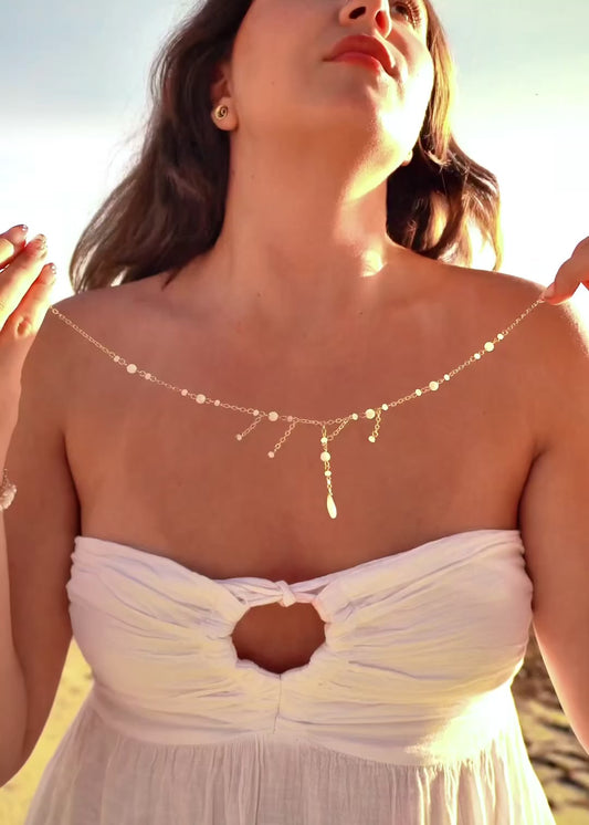 Dripping in Moonstone Necklace
