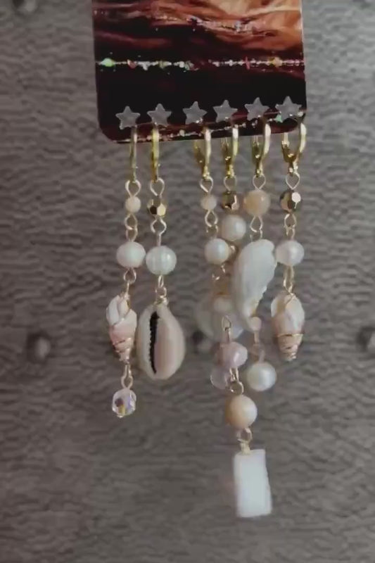 Seashell Hair Charms | Shell Hair Jewelry | Mermaid Aesthetic Hair | Ocean Themed Jewelry | Shell Hair Accessories | Mermaid Hair Charms