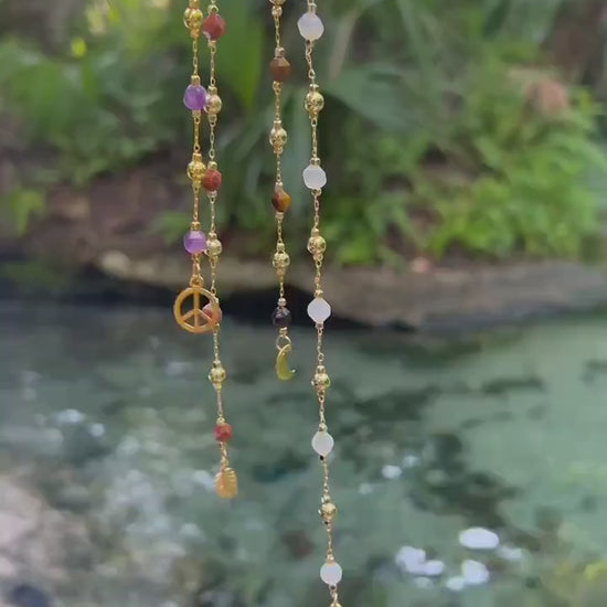 Spring Fairy Hippie Hair Beads | Create Your Own Crystal Hair Jewelry | Hippie Hair Accessories | Crystal Hair Charms | Custom Hair Chain